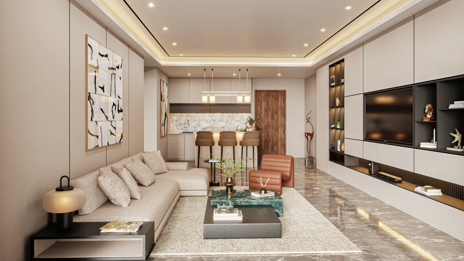 Studio Suite Open-Plan Living Room